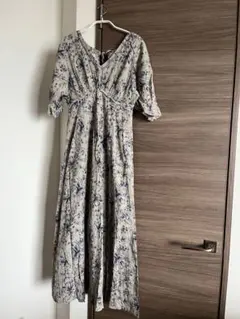 SNIDEL ノースリーブワンピース ラベンダー 00 プリーツプリント 
