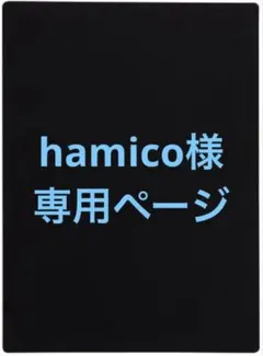 hamico様　専用ページ