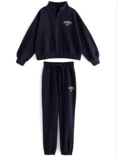 GRL スキッパートップス×ジョガーパンツスウェットセットアップ[pm363]