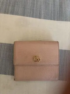 GUCCI GGマーモント 二つ折り財布 ピンクのサムネイル