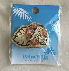 パームヒルズ　ゴルフマーカー　ボールマーカー　未使用　レッド&ブラック