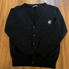 コムサ　黒のVネックカーディガン　120センチ
