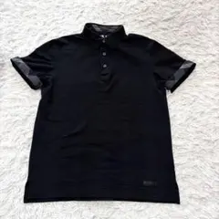 BLACK LABEL CRESTBRIDGE ポロシャツ ノバチェック 黒のサムネイル