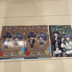 カラフルピーチなおきり、るなクリアファイル、ノートセット