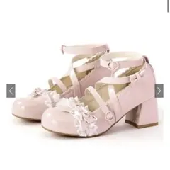 GRL クロスストラップリボンレースパンプス gd1699