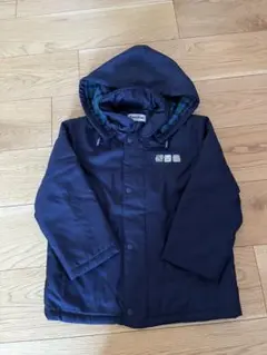 【美品】ファミリア　ネイビー　フード付き　コート　アウター　120