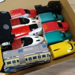 プラレール　新幹線こまちはやぶさほか9個★ハッピーセット★おまけBAG★USED