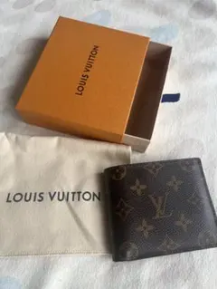 で*ど様 【極美品・新型】ルイヴィトン　モノグラム　ポルトフォイユマルコ　箱、布