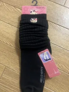 ハローキティ ソックス 23-25cm ブラック
