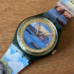 未使用 稼働品 swatch gent スウォッチ ジェント クォーツ 腕時計
