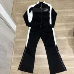 ブラック/ホワイト ジャージ上下セット