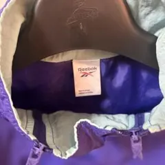 Reebok 紫 ハーフジップ ウィンドブレーカー