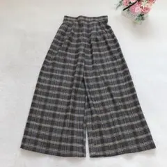 gladys ガウチョパンツ レディース ボトム チェック柄 カジュアル ワイド