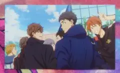 Free! エンドカード絵柄ポストカード 夏也 宗介 百太郎 ①
