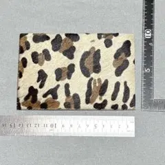 ハラコ調 ヒョウ柄 ハガキサイズ ㉒