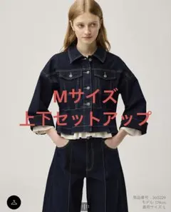 ジーユーペプラムブルゾンrokh ロクSサイズネイビー 新品 GU - メルカリ