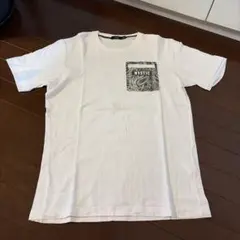 bossini ペイズリー柄 ポケット Tシャツ ホワイト L