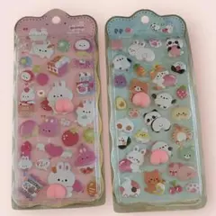 おしりシール 立体シール 人気 マシュマロ ぷにぷに ぷっくり 動物キャラクター