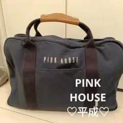 美品✨ピンクハウス キャンバス スクール トートバッグ ネイビー