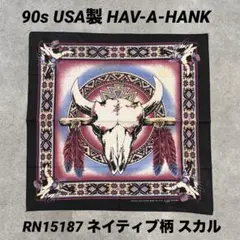 95s オリジナル スカル バイクウィーク ビンテージバンダナ 1794