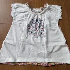 【美品】Kiccoly キッズ Tシャツ 100cm 花柄のサムネイル
