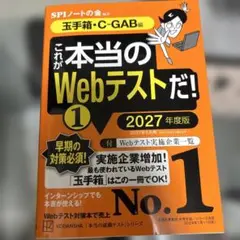 これが本当のWebテストだ　2027年度版　玉手箱•C-GAB編