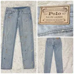 Polo Ralph Lauren ポロ ラルフローレン　ペイント　加工デニムのサムネイル
