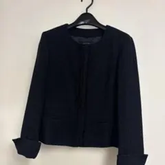 UNTITLED ネイビー ノーカラージャケット サイズ3