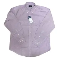 【OLD UNIQLO】 90s 長袖Yシャツ 紫ストライプ 新品 デッド