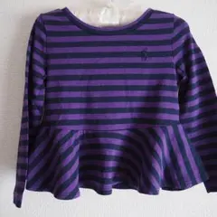 【新品】ラルフローレン/ ペプラムボーダーカットソー