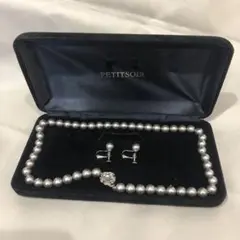 PETITSOIR シルバーパールネックレスセット