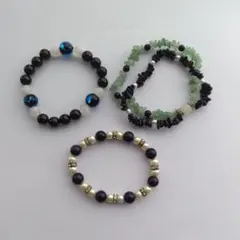 天然石ブレスレット3点セット