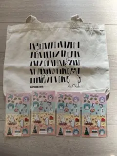 桧家住宅　トートバッグ1つぷくぷくシール4枚セット