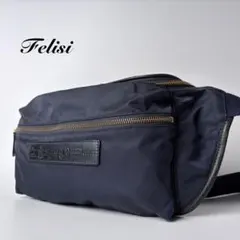 YKK様専用】フェリージ Felisi 427-2ボディバックウエストバック紺