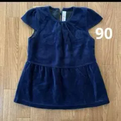 ミッフィー　ネイビー ワンピース 90サイズ