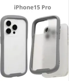 iFace iPhone15 Pro ケース フロストクリア 強化ガラス
