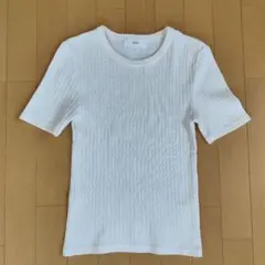 セレクト モカ 半袖 リブTシャツ アイボリー Fサイズのサムネイル