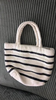 無印良品 ボーダー柄 トートバッグ