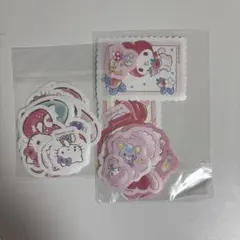 サンリオ　ステッカー　キティ　マイメロ