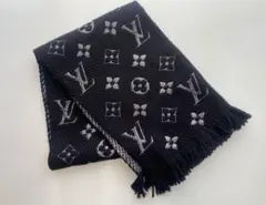 Louis Vuitton エシャルプ ロゴマニア シャイン ノワール ブラック