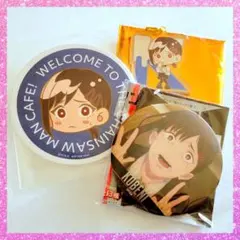 【未使用】チェンソーマン東山コベニ カフェ コースター キーホルダー 缶バッジ