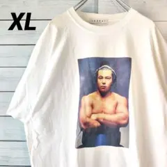 新宿租界 バックプリント Tシャツ 渋沢栄一 体感XLサイズ ホワイト 