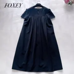 ☆フォクシーニューヨークワンピースダークネイビー希少42☆ - メルカリ