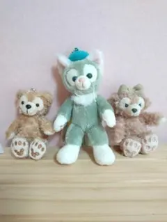 ダッフィー・シェリーメイ・ジェラトーニ キーホルダーセット