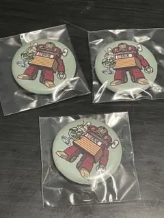 ロボットデザイン 缶バッジ 3個セット