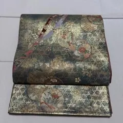 正絹 袋帯 丸紋 訪問着付け下げ等に