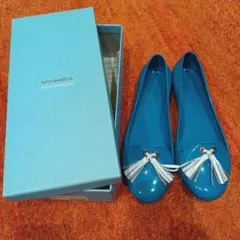 au バニスター　レインシューズ　ブルー