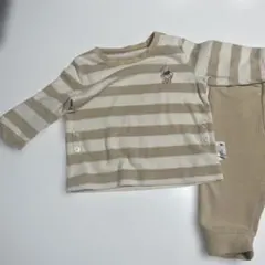 UNIQLOベビーパジャマ プーさんストライプ 80cm 上下セット