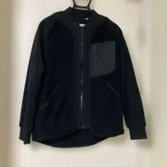 White Mountaineering ブラックフリースジャケット