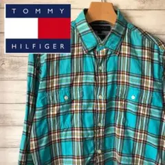 トミーヒルフィガー TOMMY HILFIGER チェック柄 シャツ 古着
